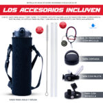 Botella Acero Inoxidable ICELILIS 24 Oz Roja Set Completo - Image 6