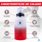 ICELILIS Botella Térmica Roja 64 Oz Set Completo - Image 4