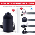 ICELILIS Botella Térmica Roja 64 Oz Set Completo - Image 7