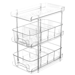 Organizador TidyVerse Transparente Apilable – Ideal para Baños, Cocinas y Oficinas
