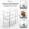 Set de Dos Organizadores TidyVerse Transparente 3 Niveles - Image 2