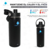 Botella 18 Oz Acero Inoxidable Negro - Image 4