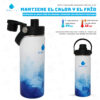 Botella 18 Oz Acero Inoxidable Azul Artico - Image 5