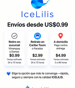 Opciones de Envío ICELILIS – Desde US$0.99